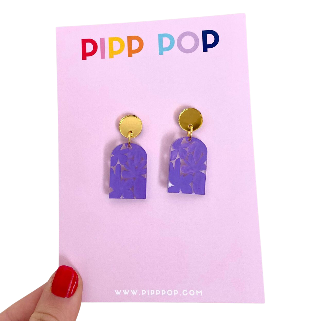 Secret Garden Flower Dangles - Mini's - 13 Colours Available-Pipp Pop