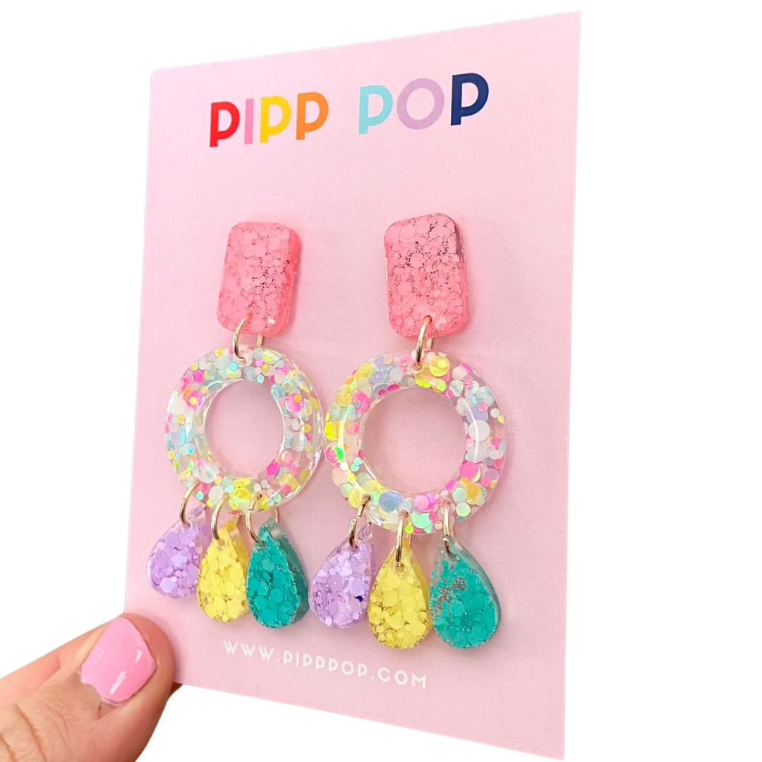 Aria Glitter Dangles - Fairy Dust - 2 styles available-Pipp Pop