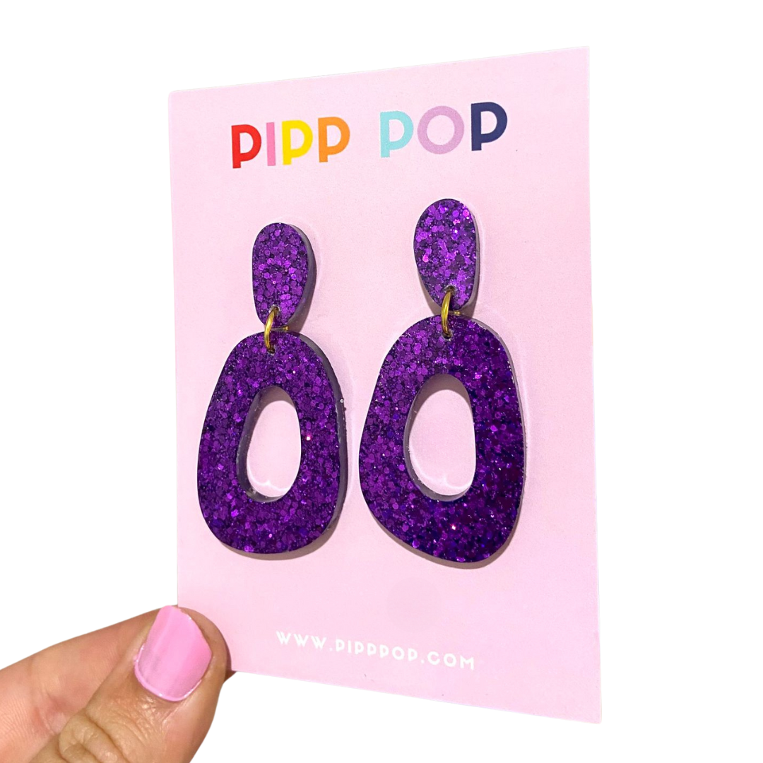 Glitter Dangles - Style 2 - 4 Colours Available-Pipp Pop