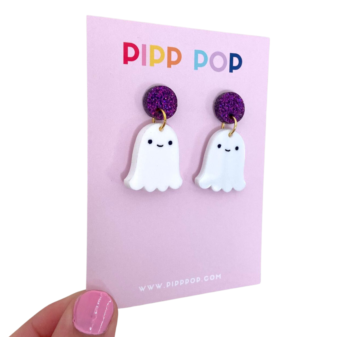 Halloween Ghost Dangles - 2 Colours Available-Pipp Pop