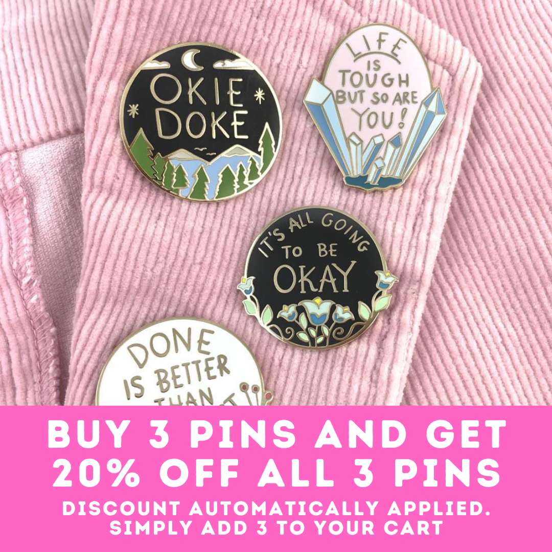 Don't Let The Bastards Grind You Down Enamel Lapel Pin-Pipp Pop