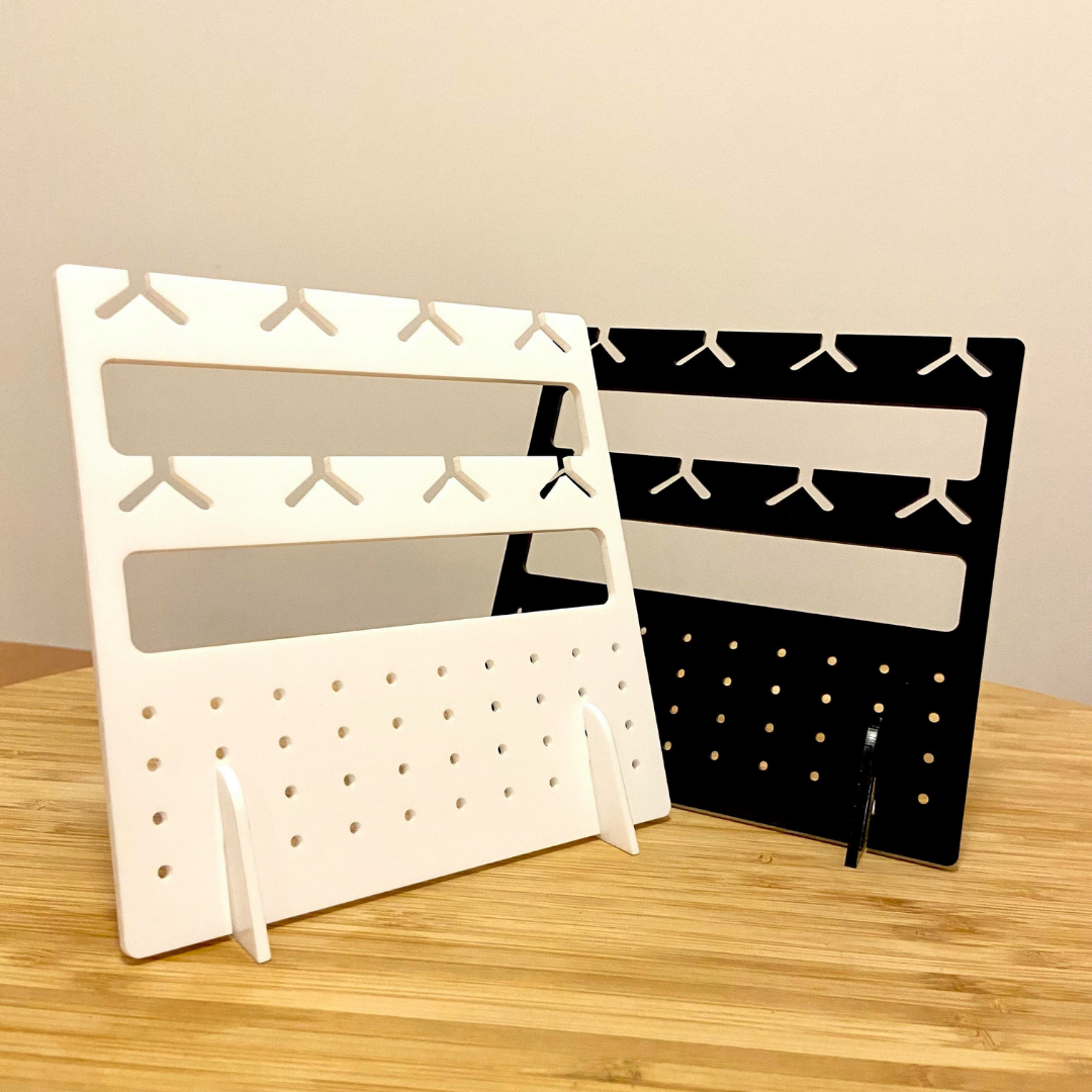 Earrings Stand - White-Pipp Pop