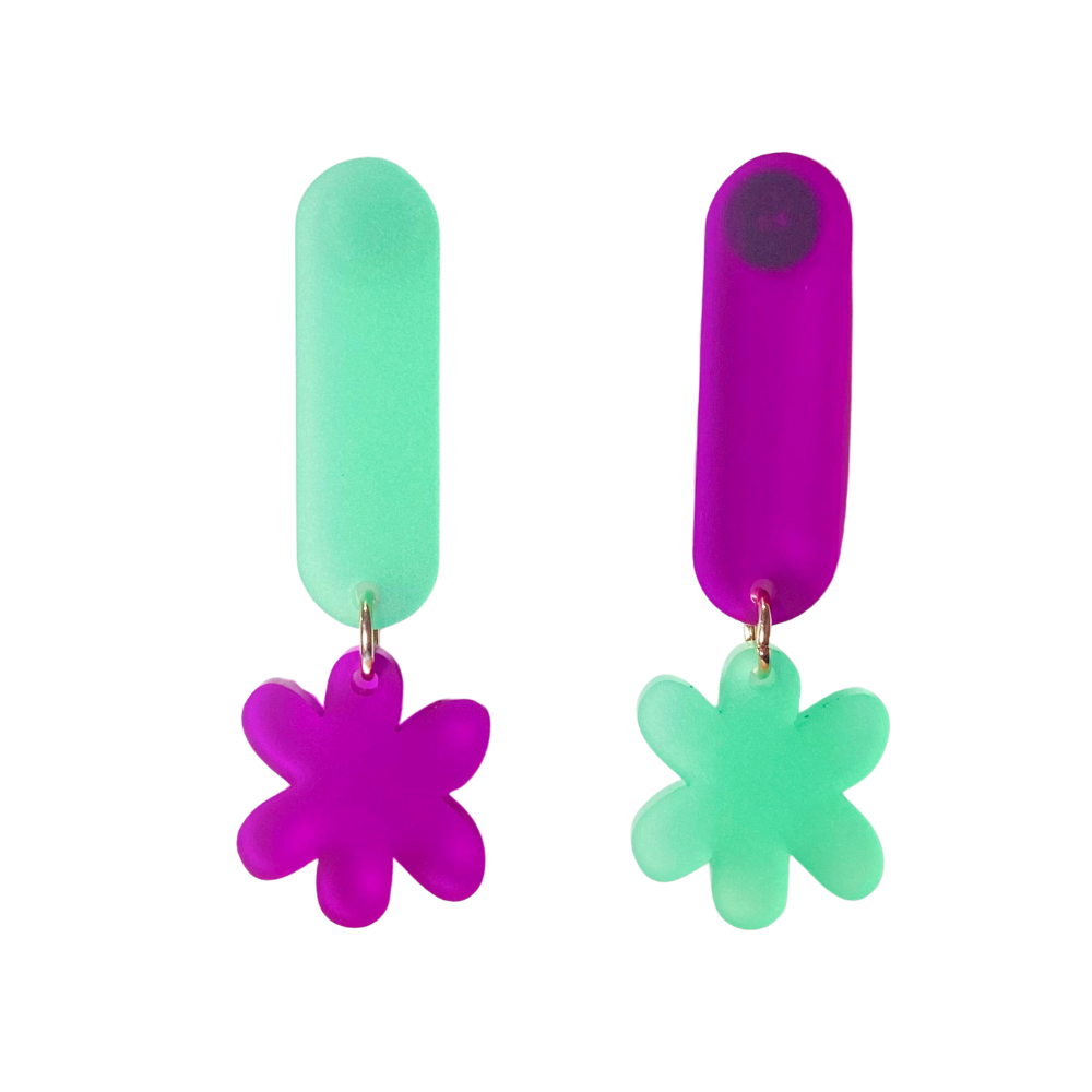 Topsy-Turvy Dangles Style 1 - 4 Colours Available-Pipp Pop