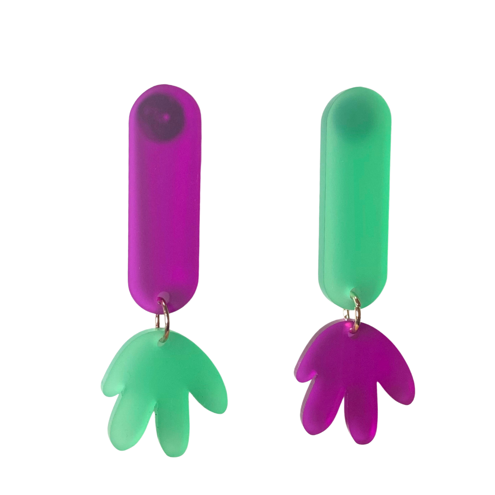 Topsy-Turvy Dangles Style 2 - 4 Colours Available-Pipp Pop