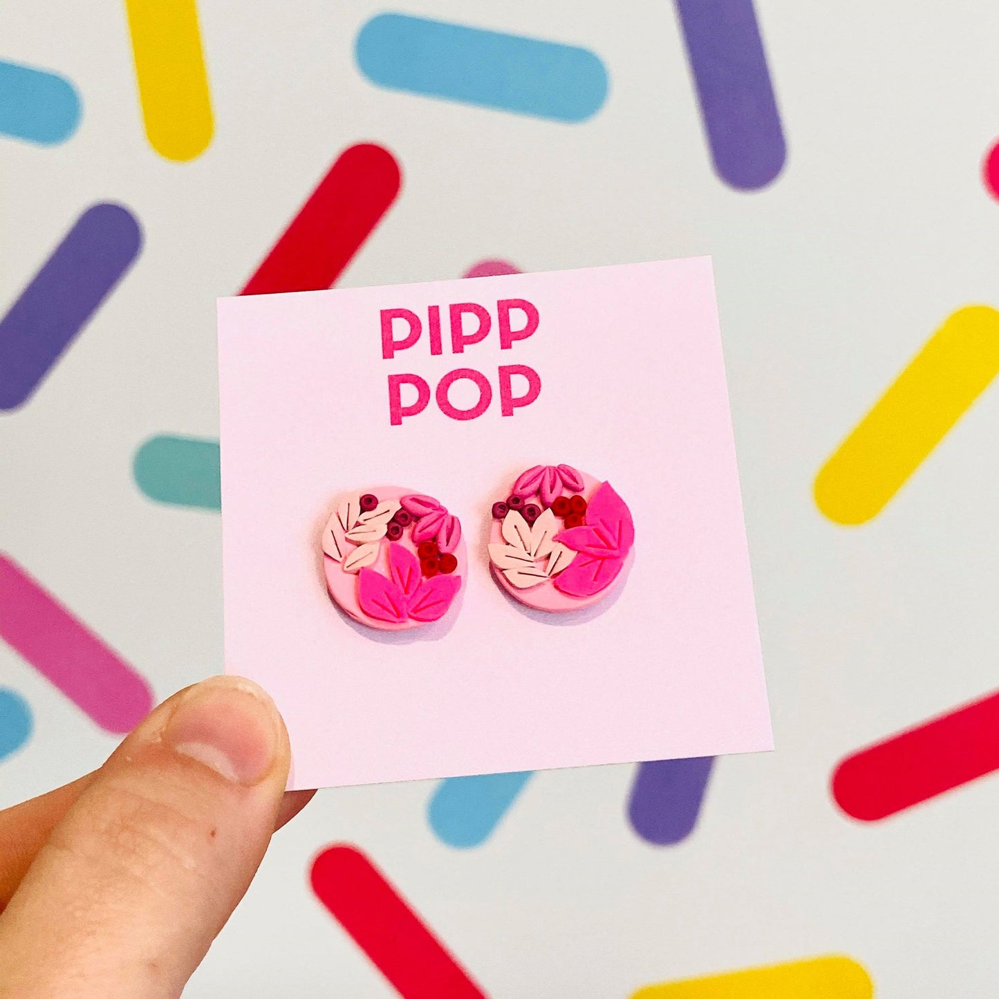 Nouveau Floral Studs-Pipp Pop