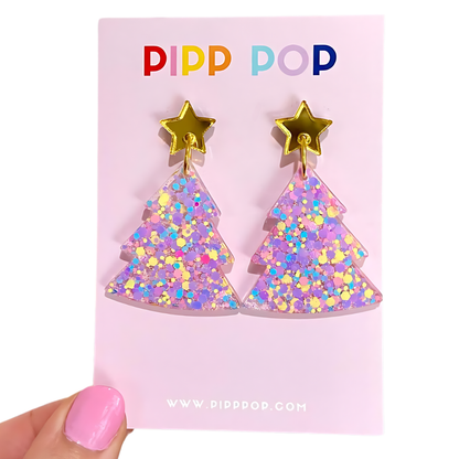 2024 Glitter Christmas Tree Dangles - 22 Styles Available-Pipp Pop