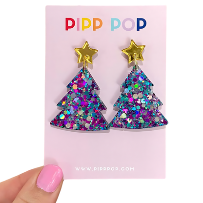 2024 Glitter Christmas Tree Dangles - 22 Styles Available-Pipp Pop