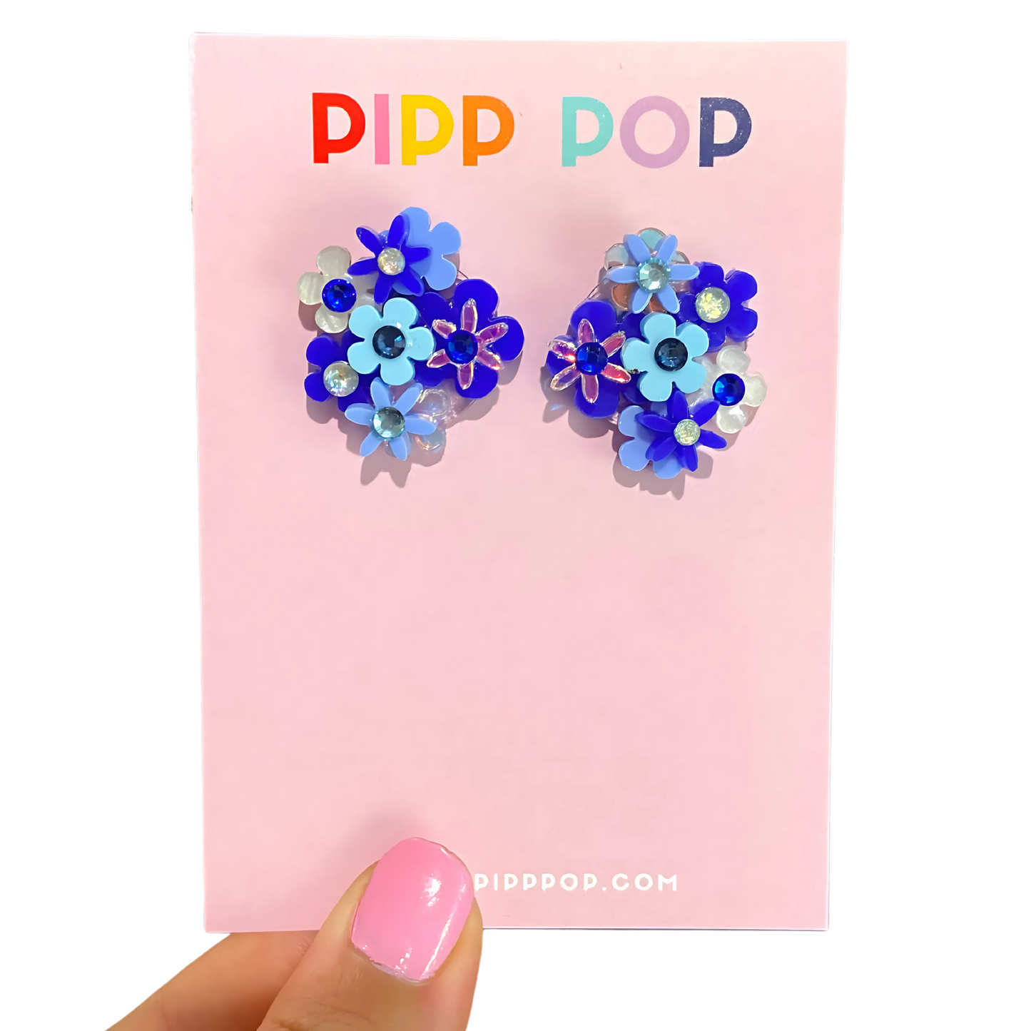 Flower Bouquet Studs - 8 Colours Available-Pipp Pop