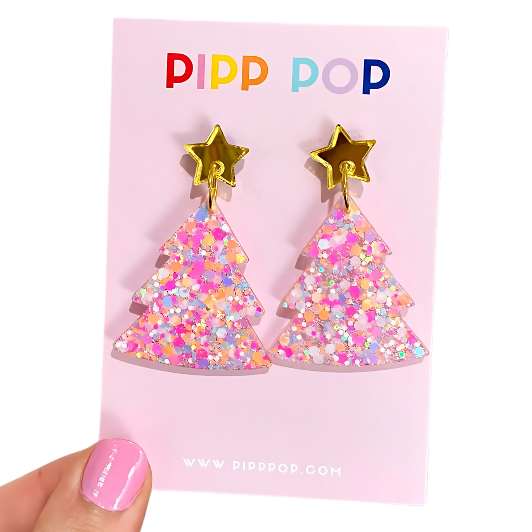 2024 Glitter Christmas Tree Dangles - 22 Styles Available-Pipp Pop