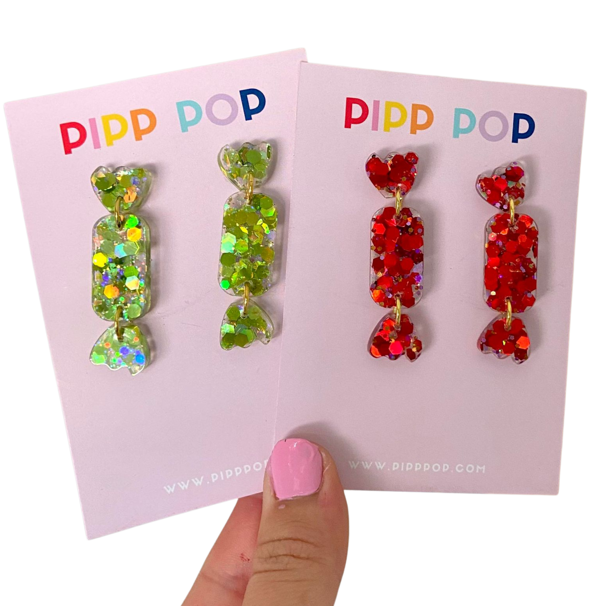 Glitter Christmas Cracker Dangles - 4 Styles Available-Pipp Pop