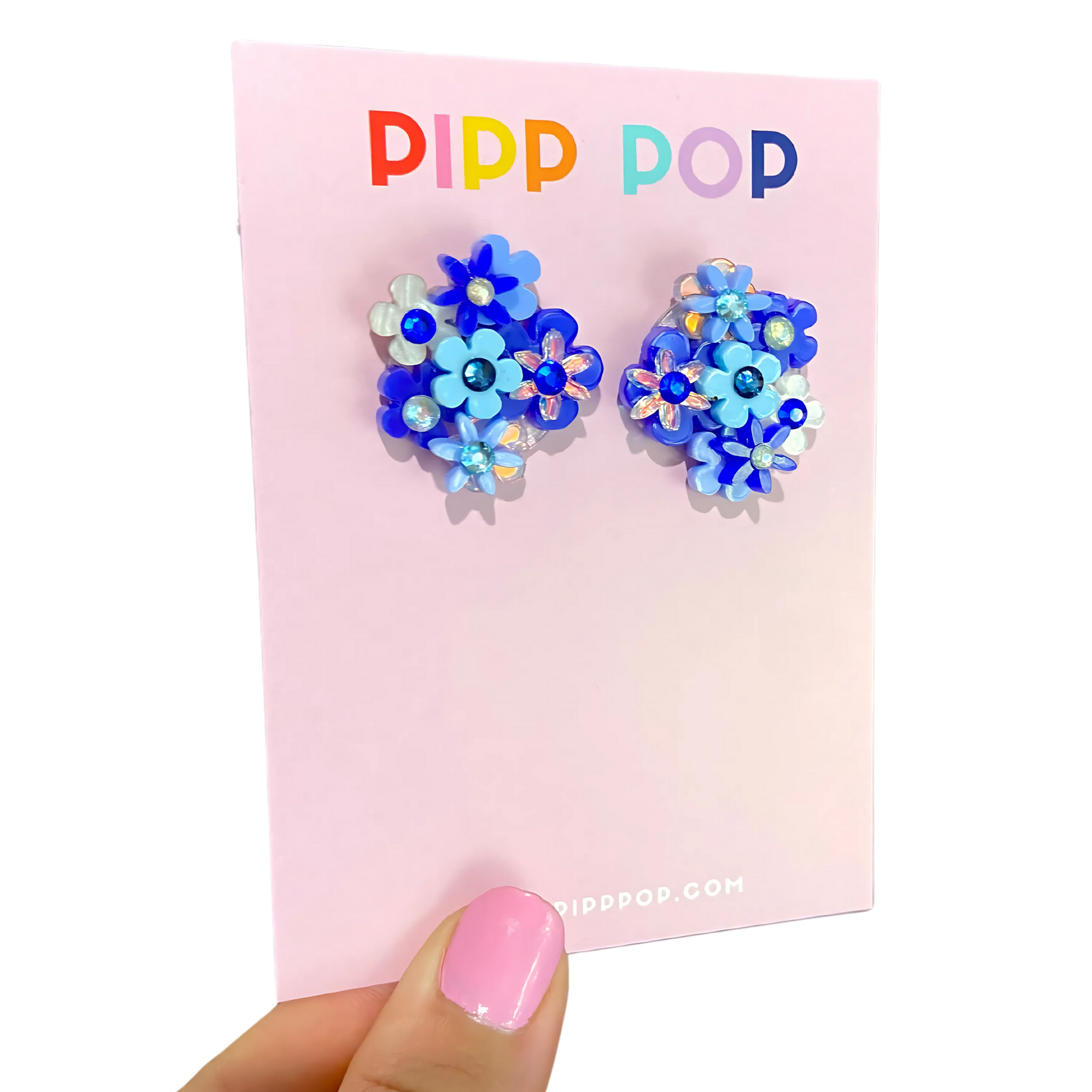 Flower Bouquet Studs - 8 Colours Available-Pipp Pop