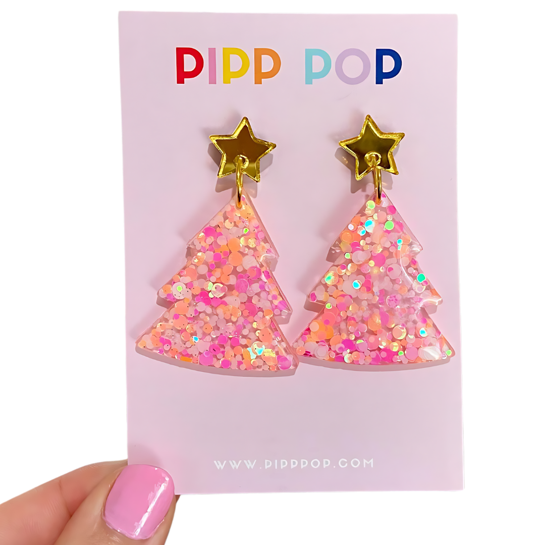 2024 Glitter Christmas Tree Dangles - 22 Styles Available-Pipp Pop