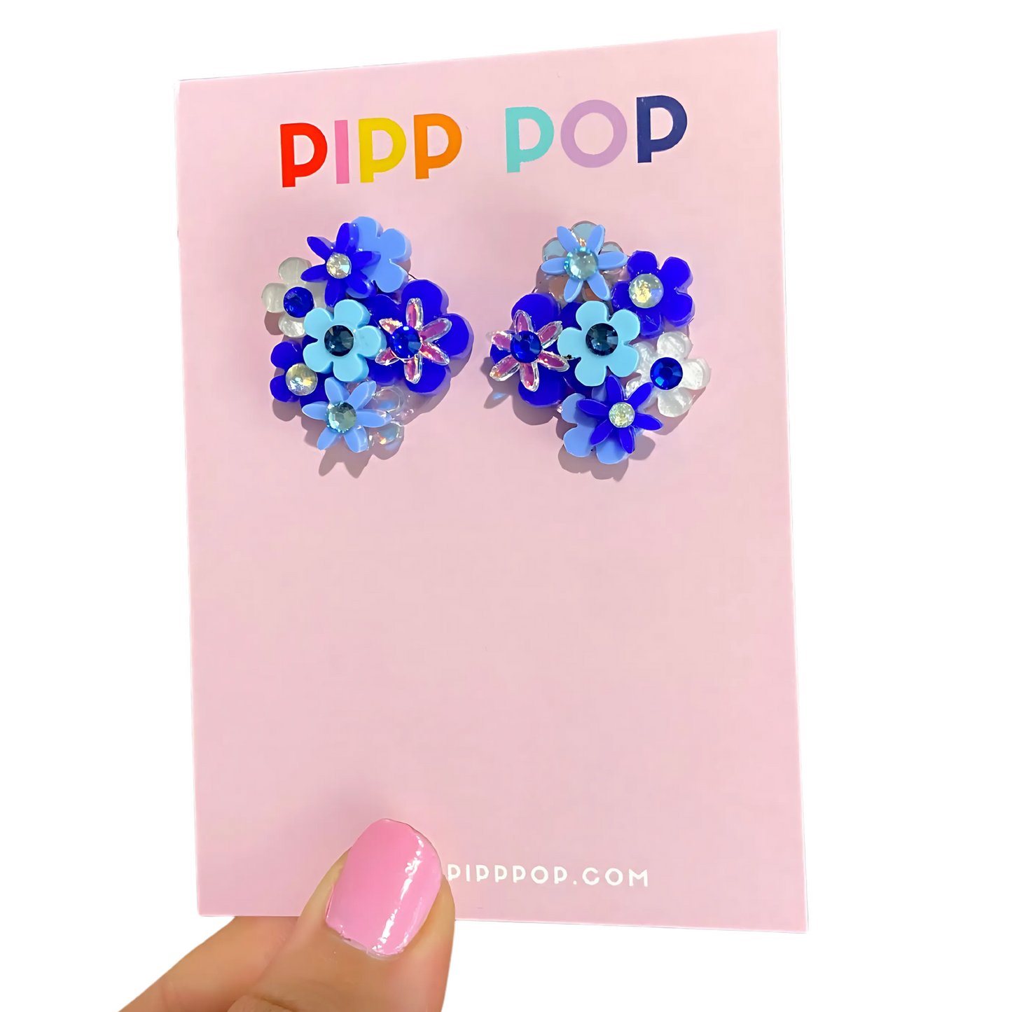Flower Bouquet Studs - 8 Colours Available-Pipp Pop