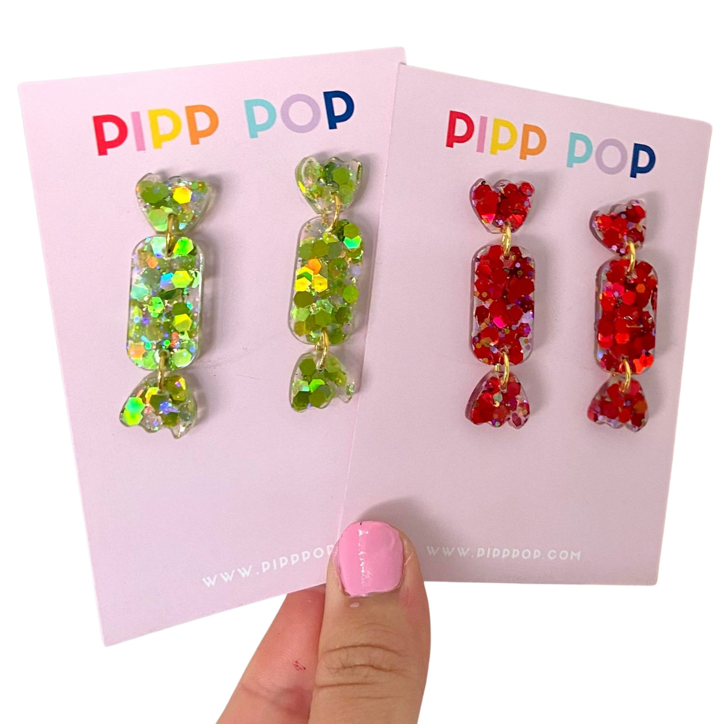 Glitter Christmas Cracker Dangles - 4 Styles Available-Pipp Pop