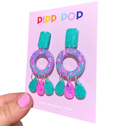 Aria Glitter Dangles - Mint To Be - 3 Styles available-Pipp Pop