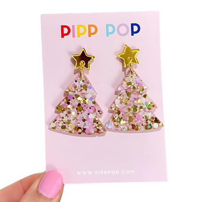 2024 Glitter Christmas Tree Dangles - 22 Styles Available-Pipp Pop