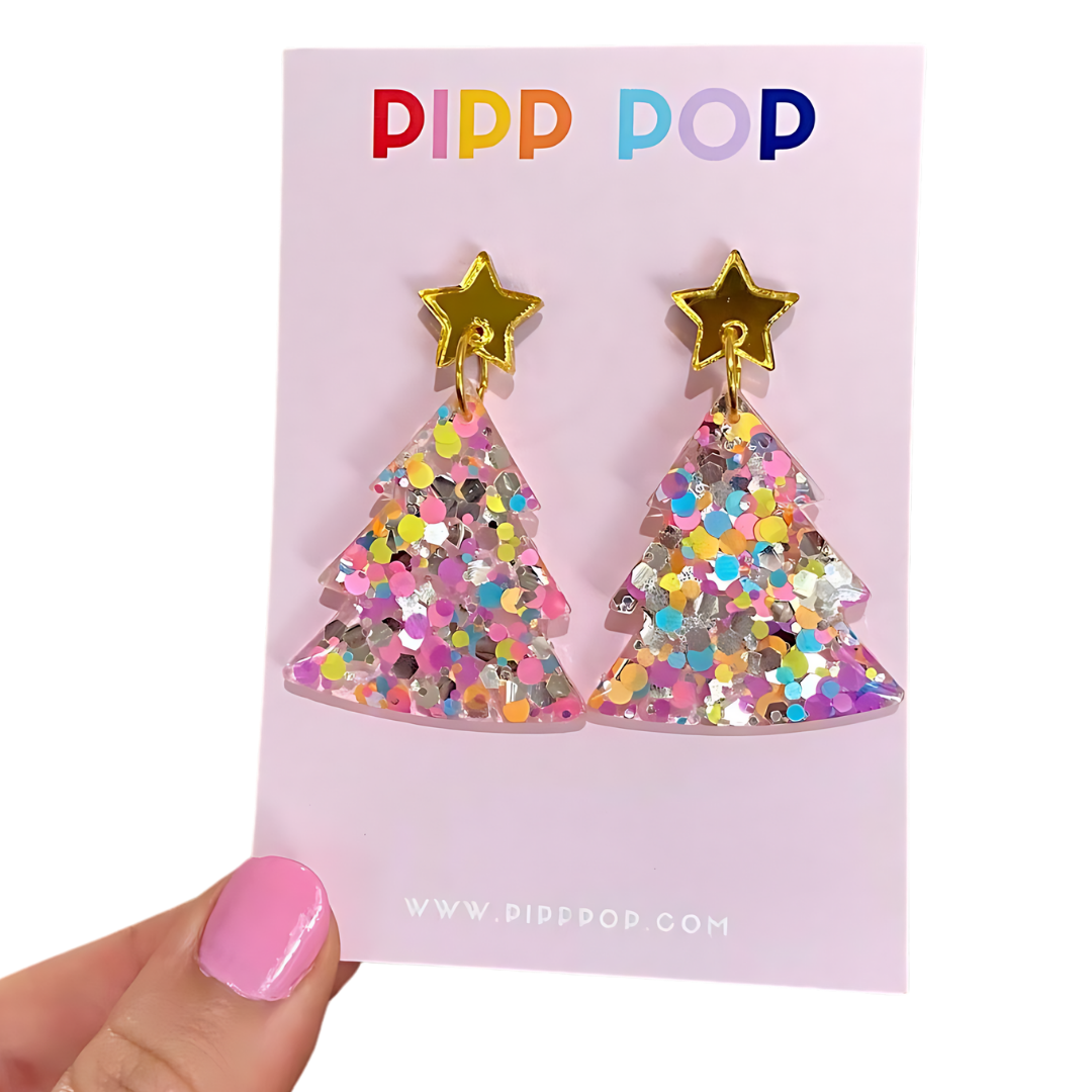 2024 Glitter Christmas Tree Dangles - 22 Styles Available-Pipp Pop