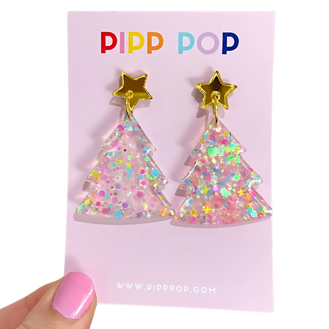 2024 Glitter Christmas Tree Dangles - 22 Styles Available-Pipp Pop