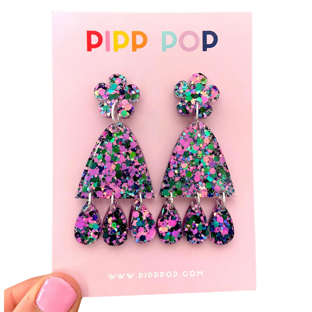 Suzie Glitter Dangles - Obsessed-Pipp Pop