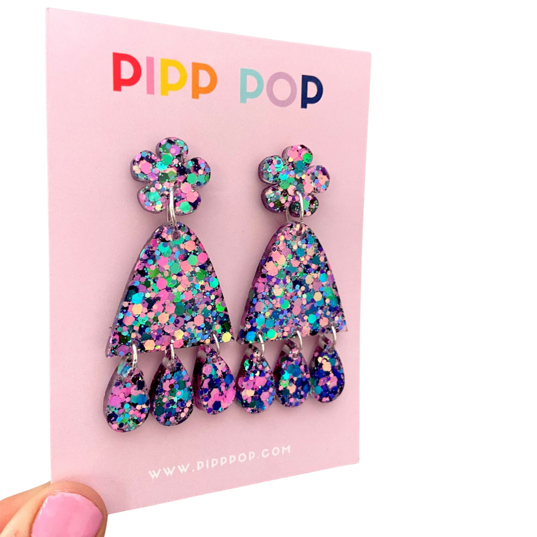 Suzie Glitter Dangles - Obsessed-Pipp Pop