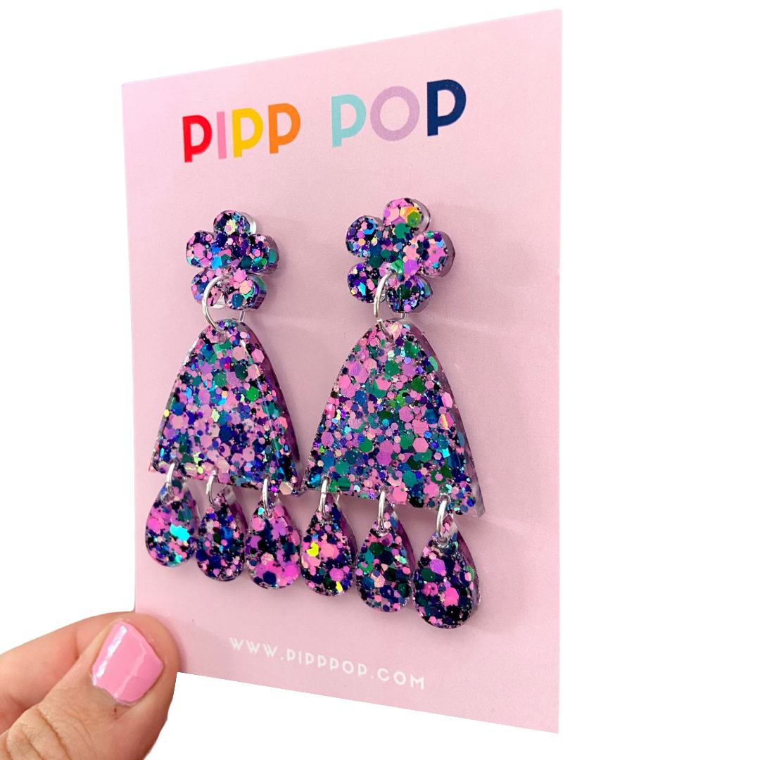 Suzie Glitter Dangles - Obsessed-Pipp Pop