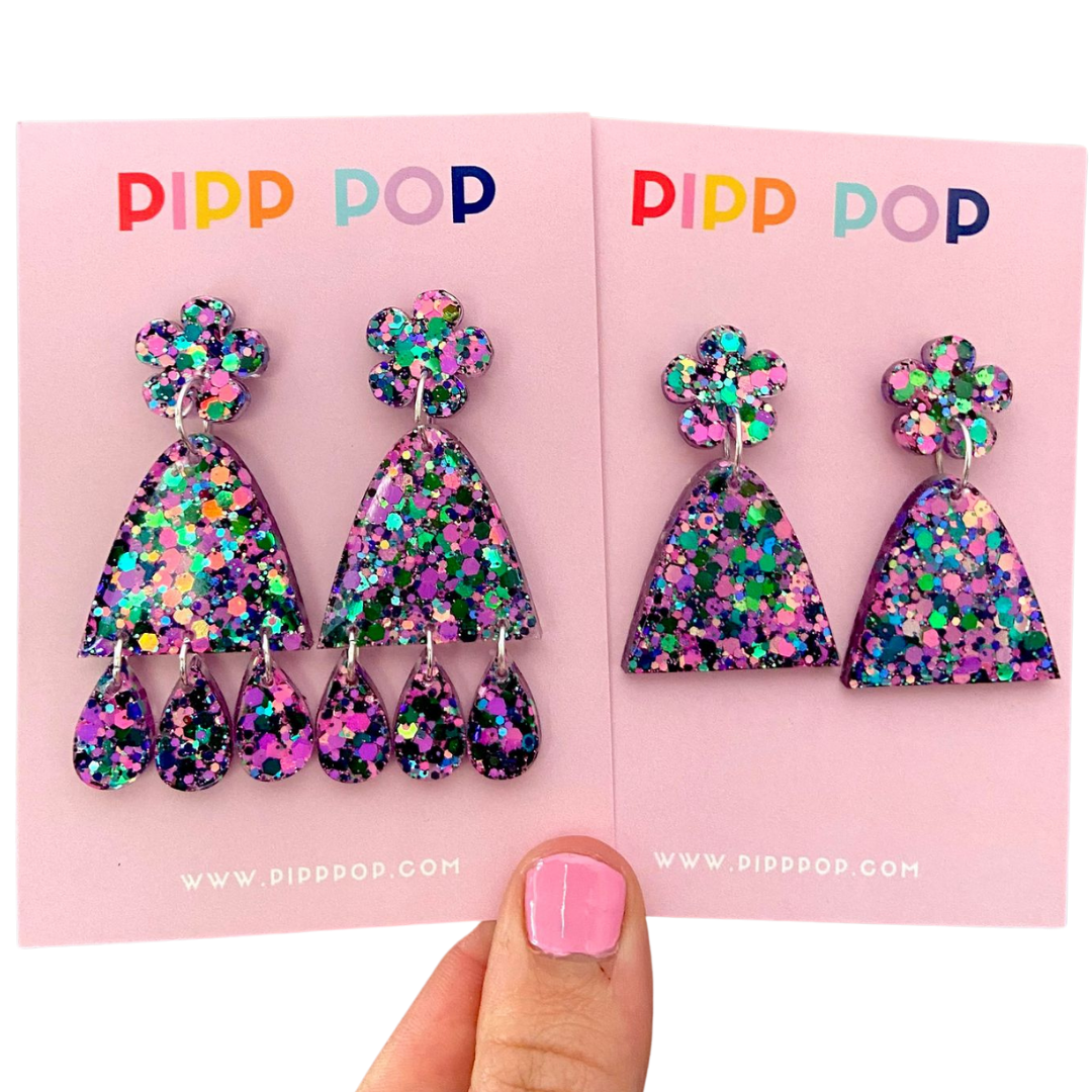 Suzie Glitter Dangles - Obsessed-Pipp Pop