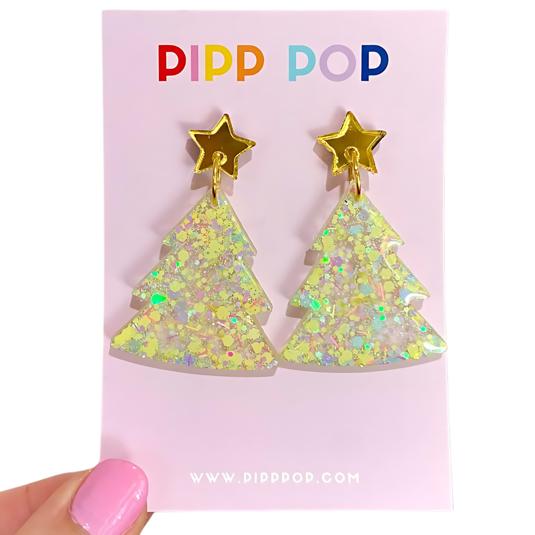 2024 Glitter Christmas Tree Dangles - 22 Styles Available-Pipp Pop