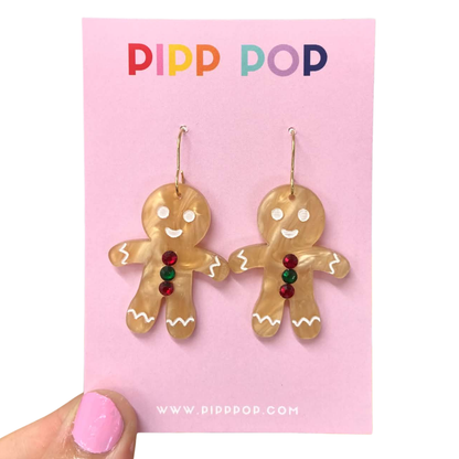Mr or Ms Gingerbread Dangles-Pipp Pop