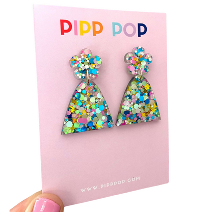 Evie Glitter Dangles - Party Pop - 2 styles available-Pipp Pop