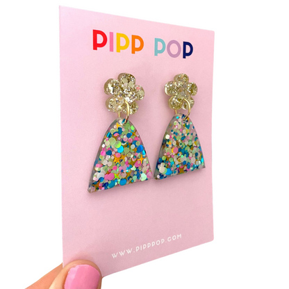 Evie Glitter Dangles - Party Pop - 2 styles available-Pipp Pop