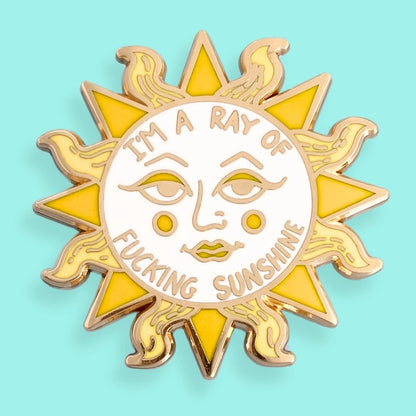 I'm A Ray of Fucking Sunshine Lapel Pin-Pipp Pop