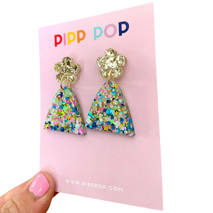 Evie Glitter Dangles - Party Pop - 2 styles available-Pipp Pop