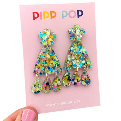 Suzie Glitter Dangles - Party Pop - 3 styles available-Pipp Pop