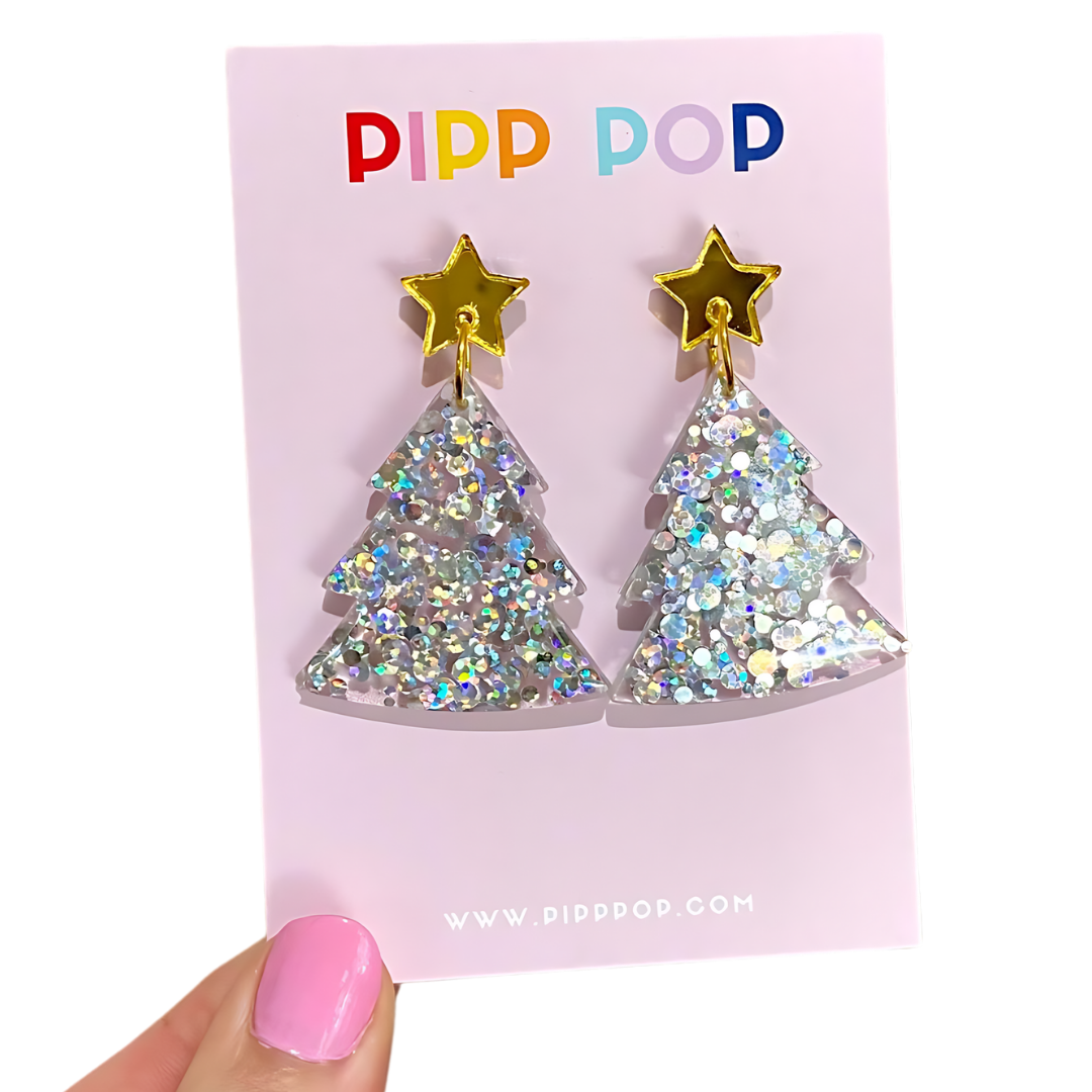 2024 Glitter Christmas Tree Dangles - 22 Styles Available-Pipp Pop