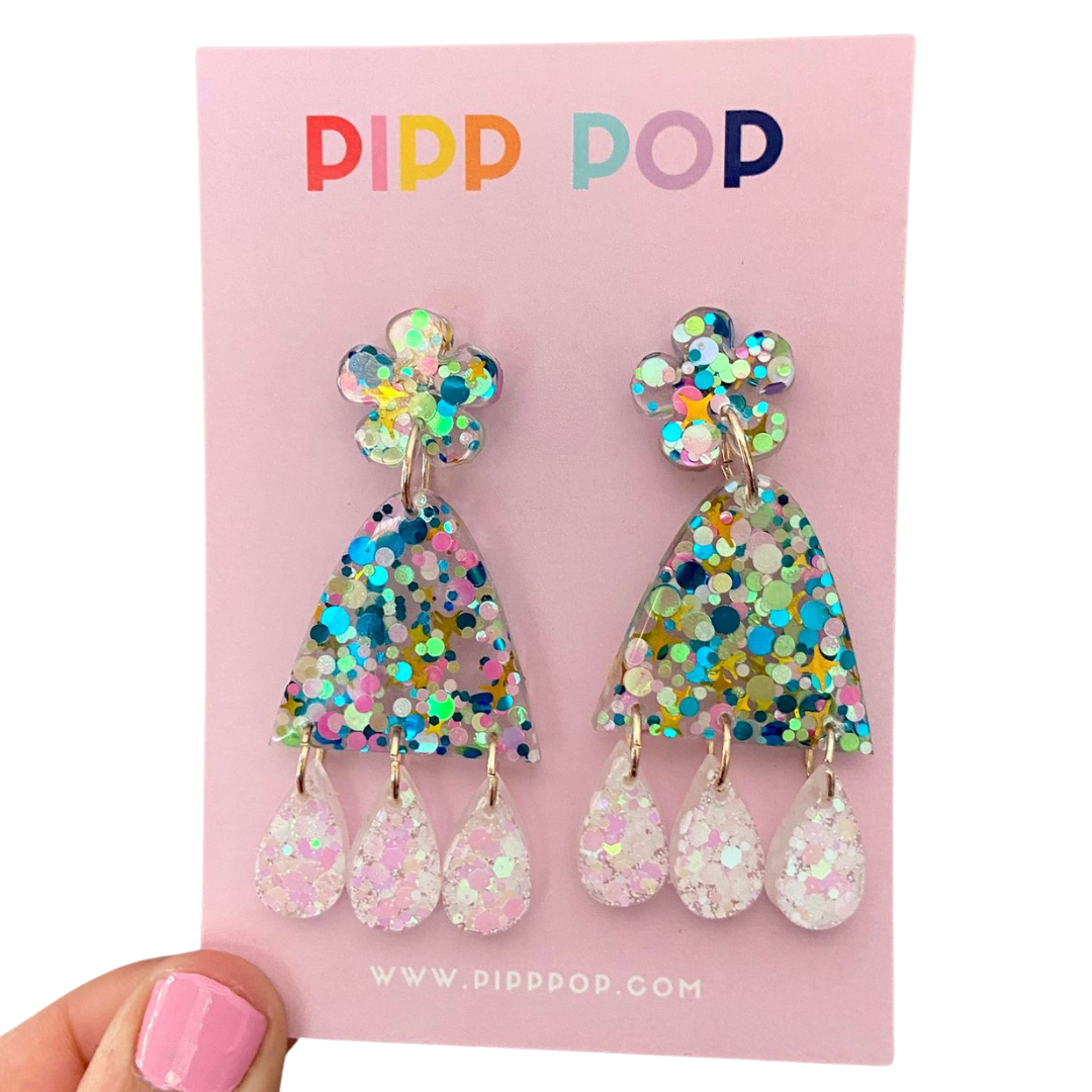 Suzie Glitter Dangles - Party Pop - 3 styles available-Pipp Pop