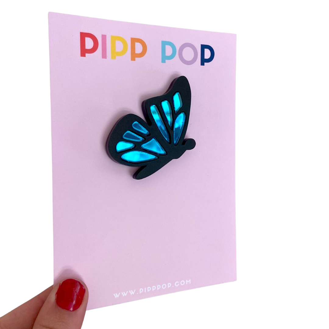 Butterfly Brooch - 4 Colours Available-Pipp Pop