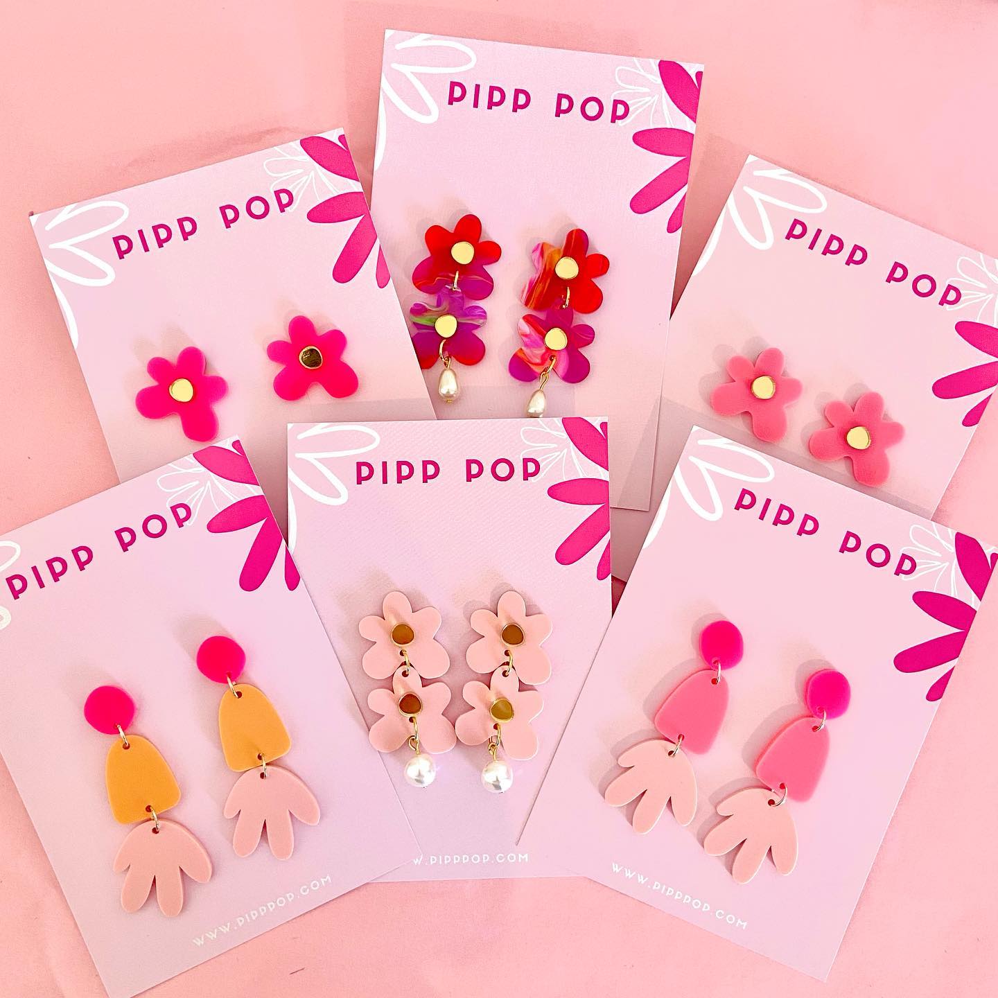 Pipp Pop Petal Handmade Earrings