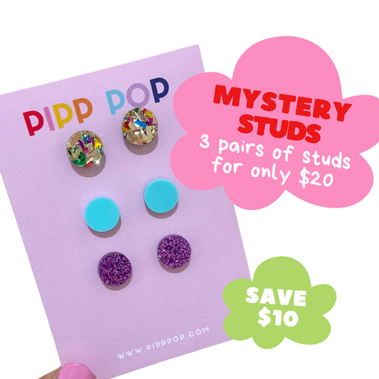 Mystery Circle Stud Bundle-Pipp Pop