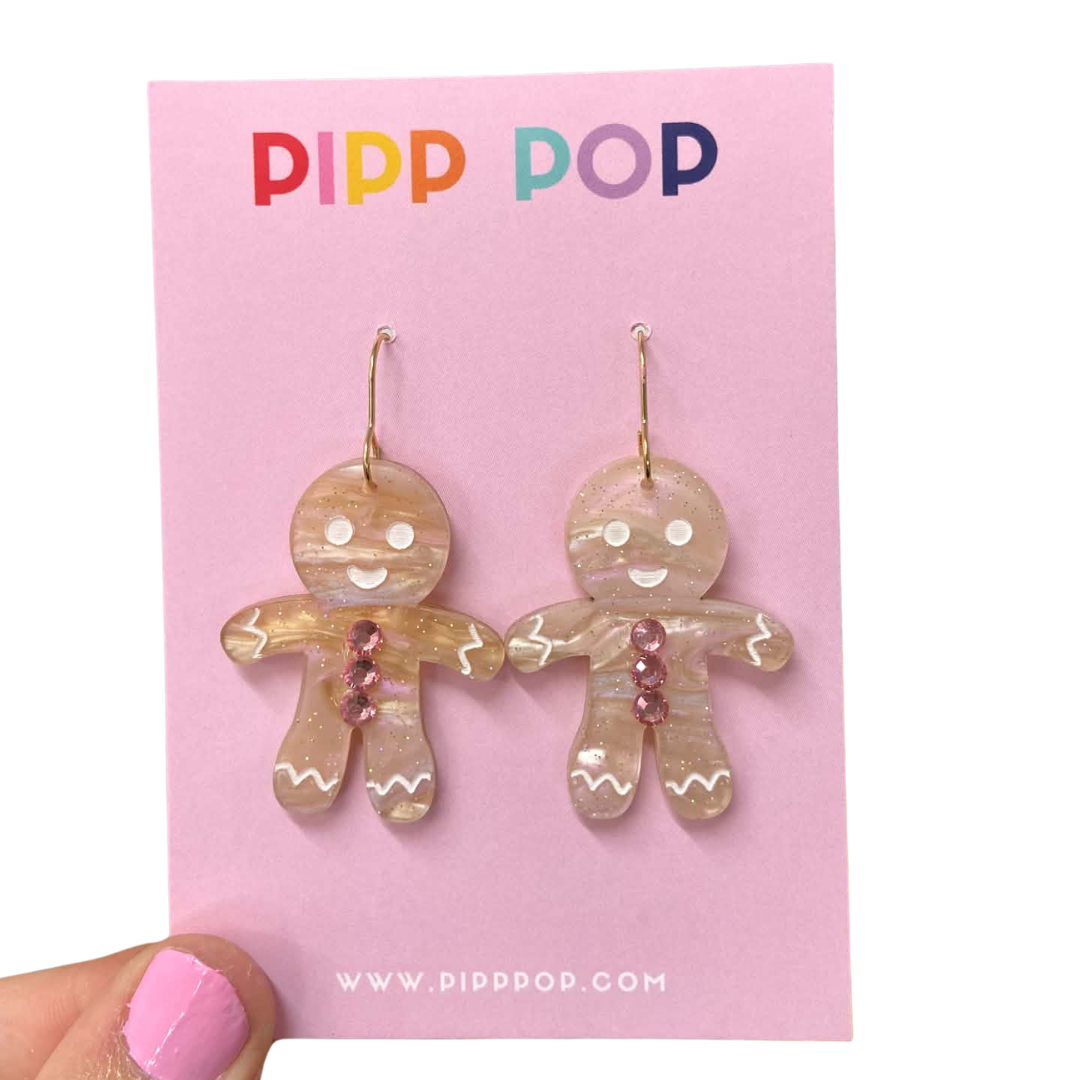 Mr or Ms Gingerbread Dangles-Pipp Pop