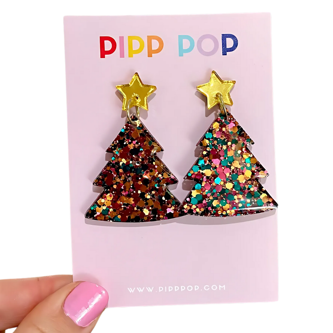 2024 Glitter Christmas Tree Dangles - 22 Styles Available-Pipp Pop