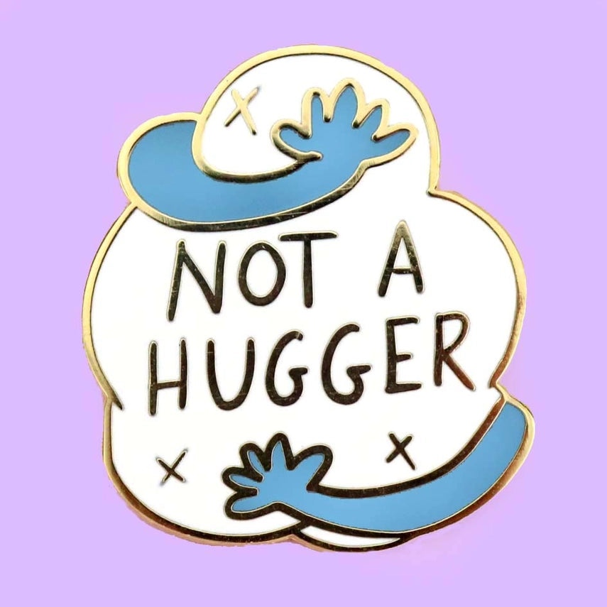 Not A Hugger Lapel Pin-Pipp Pop