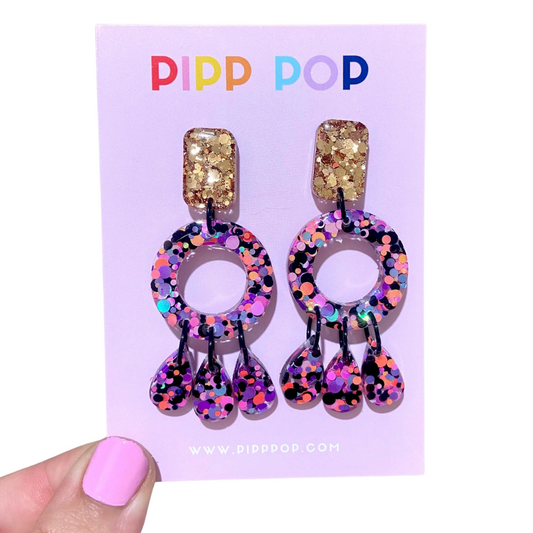 Aria Glitter Dangles - Spooky - 2 Styles available-Pipp Pop