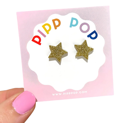 2024 Glitter Star Studs - 8 Styles Available-Pipp Pop