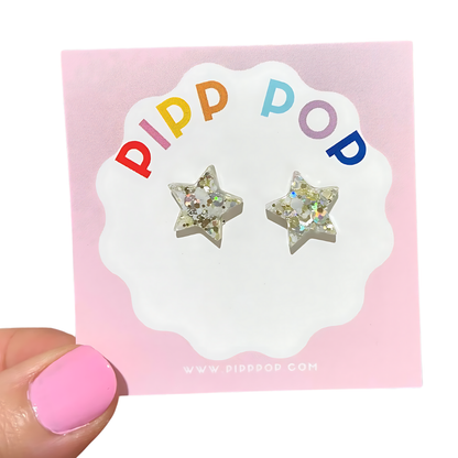 2024 Glitter Star Studs - 8 Styles Available-Pipp Pop