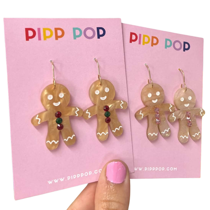 Mr or Ms Gingerbread Dangles-Pipp Pop