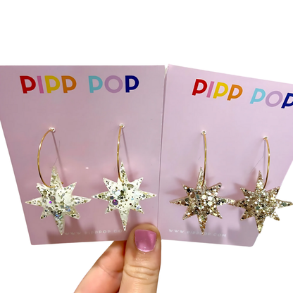 2024 Glitter Star Dangles - 3 Styles Available-Pipp Pop