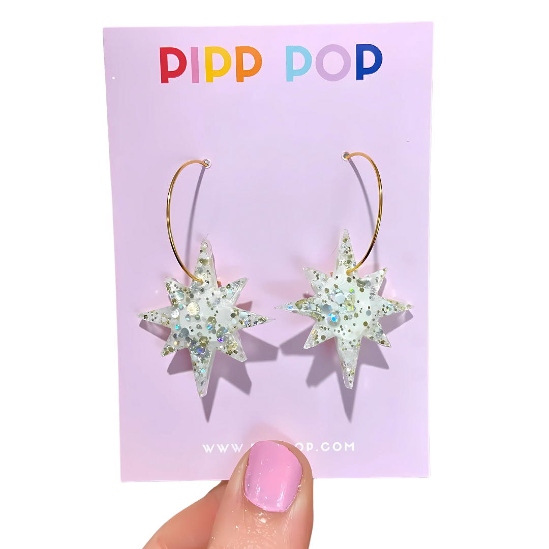 2024 Glitter Star Dangles - 3 Styles Available-Pipp Pop