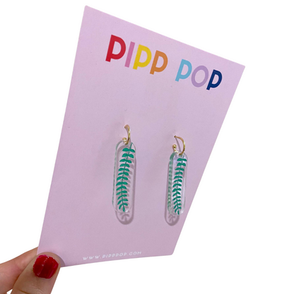 Secret Garden Leaf Hoops-Pipp Pop