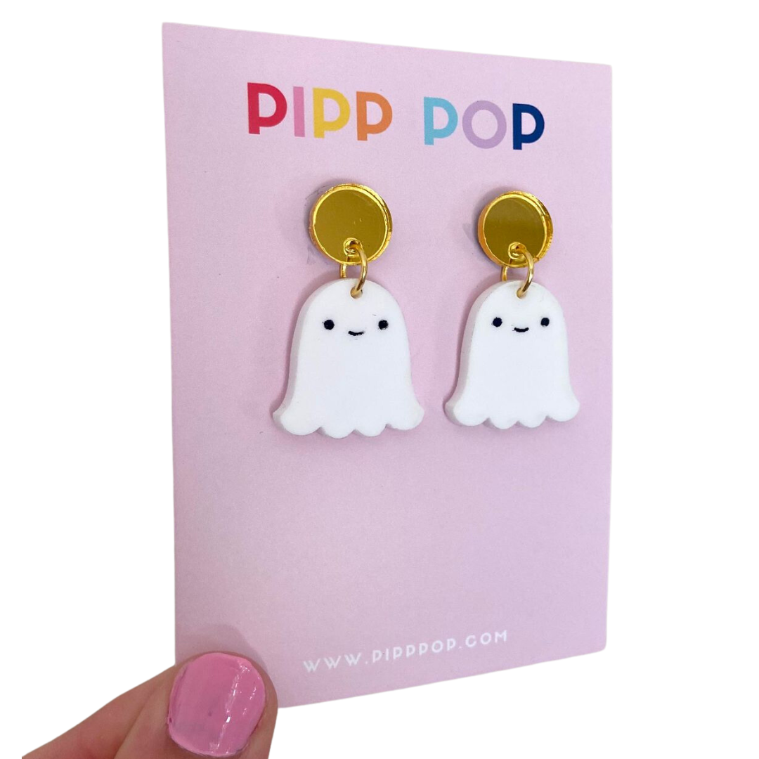 Halloween Ghost Dangles - 2 Colours Available-Pipp Pop