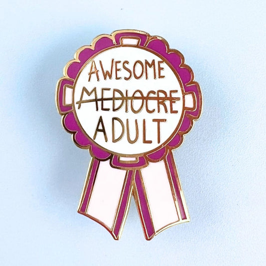 Awesome Adult Award Lapel Pin-Pipp Pop